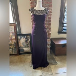 Purple formal gown